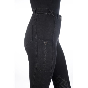 Damenhose Harbour Island Denim mit Silikonbesatz HKM Schwarz