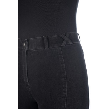 Damenhose Harbour Island Denim mit Silikonbesatz HKM Schwarz