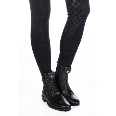 Damenhose Harbour Island Denim mit Silikonbesatz HKM Schwarz