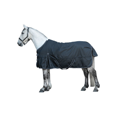 Premium Weidedecke HKM 1680D 200g glattes Futter Schwarz