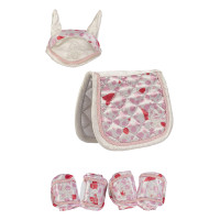 Set-Design Cuddle Pony HKM Gebrochenes Weiß / Rosa