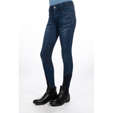 Kinder-Reithose Aymee Denim mit Silikon-Besatz HKM Kinder-Reithose Aymee Denim mit Silikon-Besatz HKM