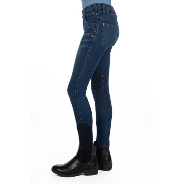 Kinder-Reithose Aymee Denim mit Silikon-Besatz HKM Kinder-Reithose Aymee Denim mit Silikon-Besatz HKM