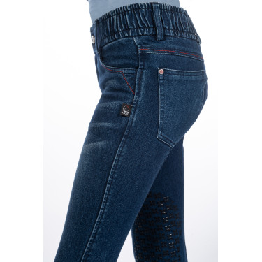 Kinder-Reithose Aymee Denim mit Silikon-Besatz HKM Kinder-Reithose Aymee Denim mit Silikon-Besatz HKM
