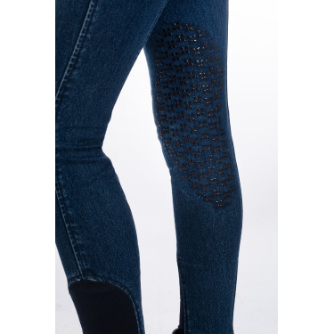 Kinder-Reithose Aymee Denim mit Silikon-Besatz HKM Kinder-Reithose Aymee Denim mit Silikon-Besatz HKM