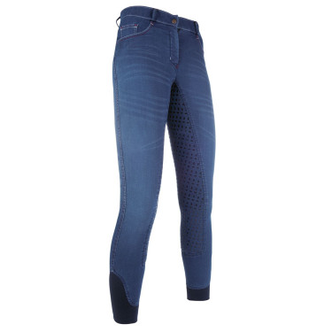 Sommer-Denim-Reithose Easy mit 3/4-Silikonbesatz HKM Sommer-Denim-Reithose Easy mit 3/4-Silikonbesatz HKM