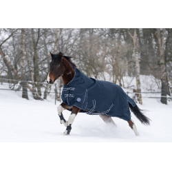 Highneck-Decke Starter 600D glattes Futter HKM Dunkelblau