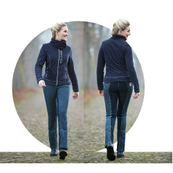 Jodhpur-Reithose Miss Blink mit Vollbesatz Alos HKM Blaue Jeans / Dunkelblau Jodhpur-Reithose Miss Blink mit Vollbesatz Alos HKM Blaue Jeans / Dunkelblau