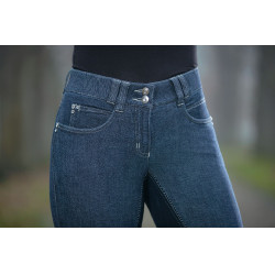 Jodhpur-Reithose Miss Blink mit Vollbesatz Alos HKM Blaue Jeans / Dunkelblau Jodhpur-Reithose Miss Blink mit Vollbesatz Alos HKM Blaue Jeans / Dunkelblau