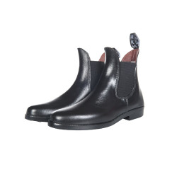 Jodhpur-Gummistiefel Soft mit HKM-Einsatz Schwarz