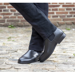 Jodhpur-Gummistiefel Soft mit HKM-Einsatz Schwarz