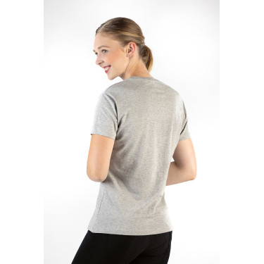 T-Shirt Graphical Horse HKM Hellgrau / Melange
