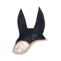 Fliegenhaube Rosegold Glitter Style HKM Vanille Gelb Fliegenhaube Rosegold Glitter Style HKM Vanille Gelb