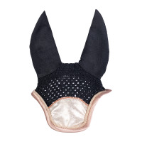 Fliegenhaube Rosegold Glitter Style HKM Vanille Gelb Fliegenhaube Rosegold Glitter Style HKM Vanille Gelb