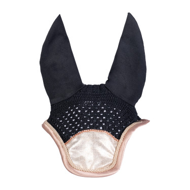 Fliegenhaube Rosegold Glitter Style HKM Fliegenhaube Rosegold Glitter Style HKM