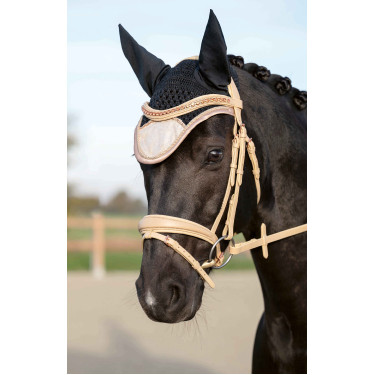 Fliegenhaube Rosegold Glitter Style HKM Fliegenhaube Rosegold Glitter Style HKM