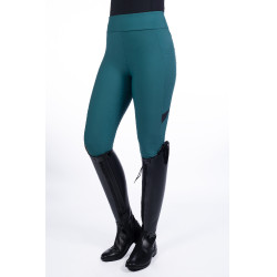 Leggings Port Royal Vollbesatz Silikon HKM Petrol Blau