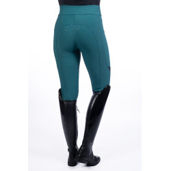Leggings Port Royal Vollbesatz Silikon HKM Petrol Blau