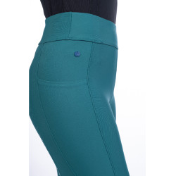 Leggings Port Royal Vollbesatz Silikon HKM Petrol Blau