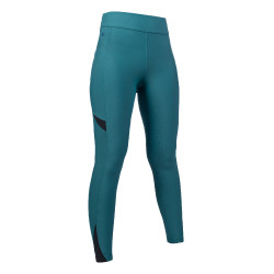 Leggings Port Royal Vollbesatz Silikon HKM Petrol Blau