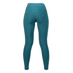 Leggings Port Royal Vollbesatz Silikon HKM Petrol Blau
