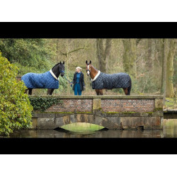 Leggings Port Royal Vollbesatz Silikon HKM Petrol Blau