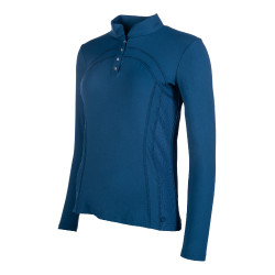 Langarm-Polo Port Royal HKM Dunkelblau