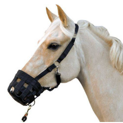 Maulkorb-Halfter HKM Schwarz