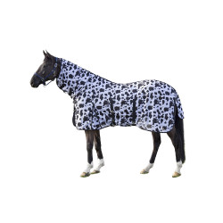 Fliegendecke Cow HKM Schwarz / Weiß