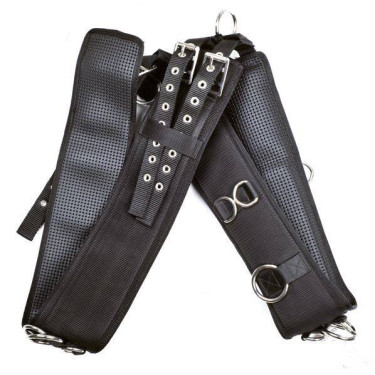 Longiergurt mit Softoprène-Polsterung HKM Schwarz