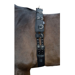 Longiergurt mit Softoprène-Polsterung HKM Schwarz