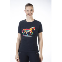 T-Shirt Colourful Horse HKM Dunkelblau T-Shirt Colourful Horse HKM Dunkelblau