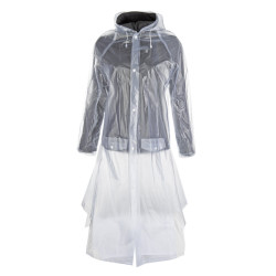Transparenter Regenmantel mit Rückenschlitz HKM Transparenter Regenmantel mit Rückenschlitz HKM