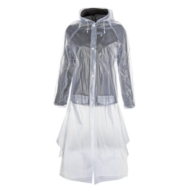 Transparenter Regenmantel mit Rückenschlitz HKM Transparenter Regenmantel mit Rückenschlitz HKM