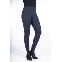 Leggings Flow Reflective Vollbesatz Silikon HKM Dunkelblau Leggings Flow Reflective Vollbesatz Silikon HKM Dunkelblau