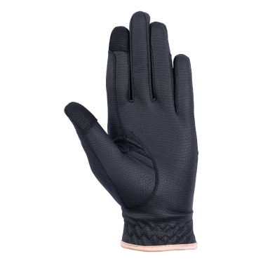 Handschuhe Rosegold Glamour Style HKM Schwarz Handschuhe Rosegold Glamour Style HKM Schwarz