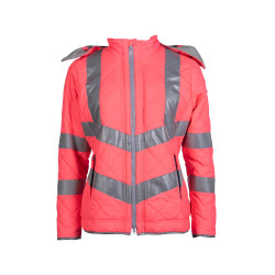 Damenjacke Reflective HKM Neonpink Rosa Damenjacke Reflective HKM Neonpink Rosa