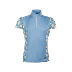 Funktions-T-Shirt Austin Kids HKM Hellgelb / Himmelblau