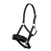 Nylon-Kappzaum HKM mit Polsterung Schwarz Nylon-Kappzaum HKM mit Polsterung Schwarz