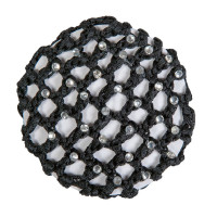 Netz mit glänzenden Steinen HKM Schwarz