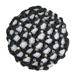 Netz mit glänzenden Steinen HKM Schwarz