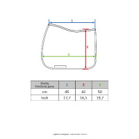 Schabracke Charly Shetty HKM Aqua-Blau