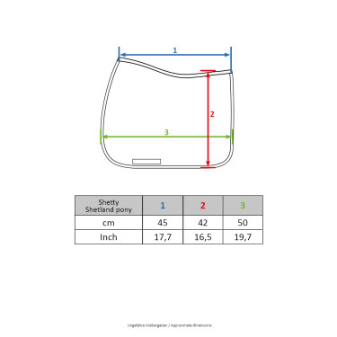Schabracke Charly Shetty HKM Aqua-Blau Schabracke Charly Shetty HKM Aqua-Blau