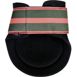 Streichkappen Equestrian Stripes HKM Dunkelgrün Gr&uuml;n