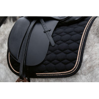 Roségold Glamour Style HKM Schabracke Schwarz / Roségold