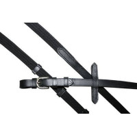 Lederzügel HKM Schwarz