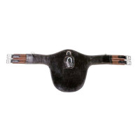 Gurt mit Bauchlatz HKM Braun Gurt mit Bauchlatz HKM Braun