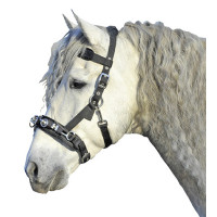 HKM Nylon-Kappzaum mit Gebiss Schwarz HKM Nylon-Kappzaum mit Gebiss Schwarz