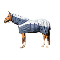 Fliegendecke Rain Halsteil & Decke HKM Dunkelblau / Grau Fliegendecke Rain Halsteil & Decke HKM Dunkelblau / Grau