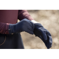HKM gefütterte Polar-Fleece-Handschuhe Dunkelblau